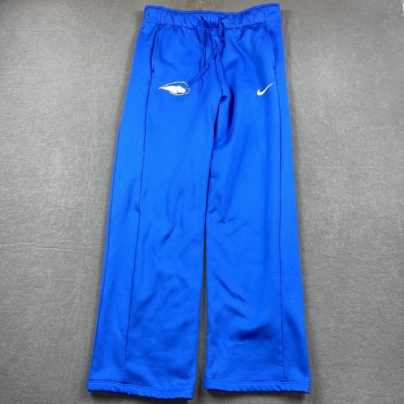 Nike Sweatpants Mens Medium Hofstra University Pride Blue Open Hem Logo College - Picture 1 of 11